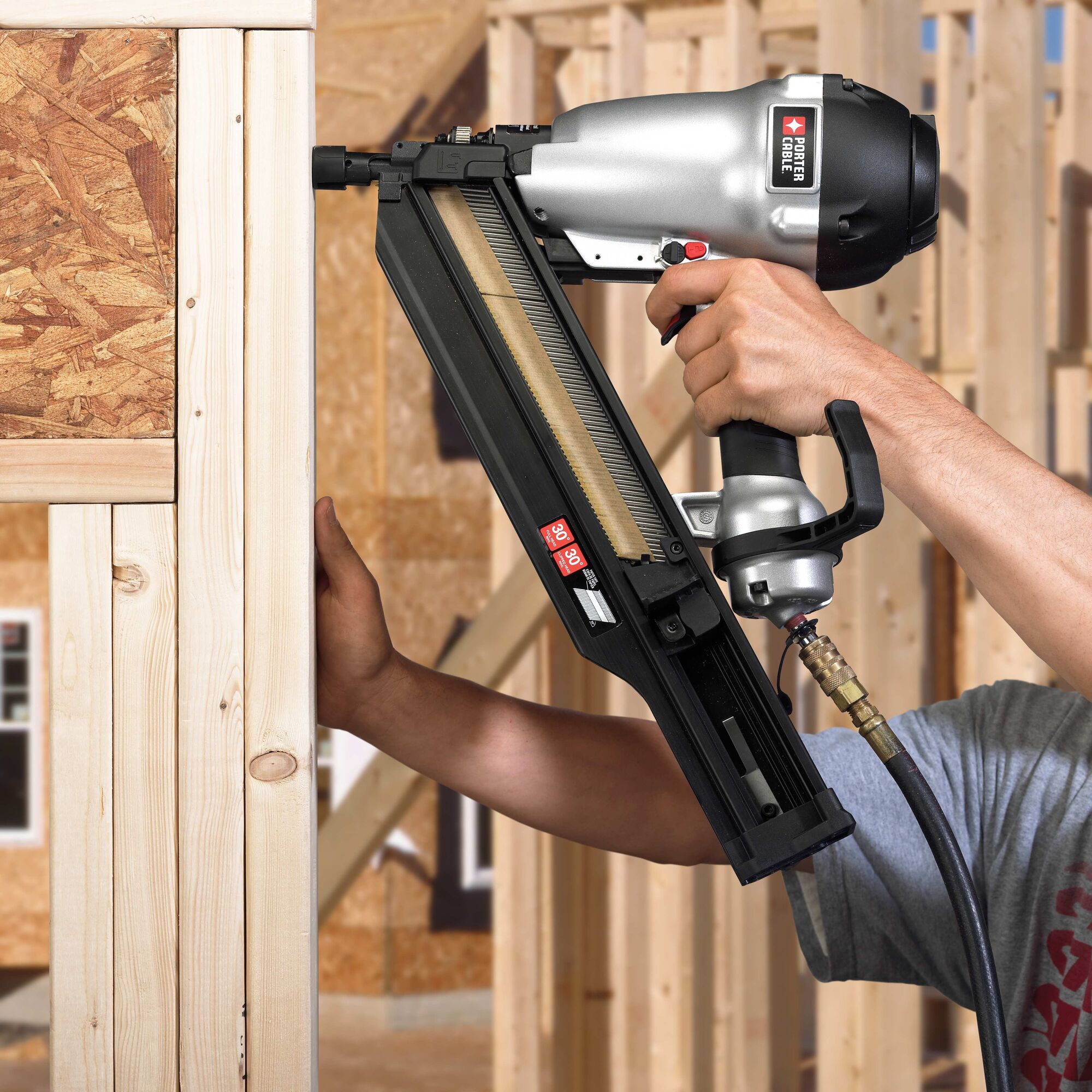 PORTERCABLE Framing Nailer, Paper Tape, Tool Only