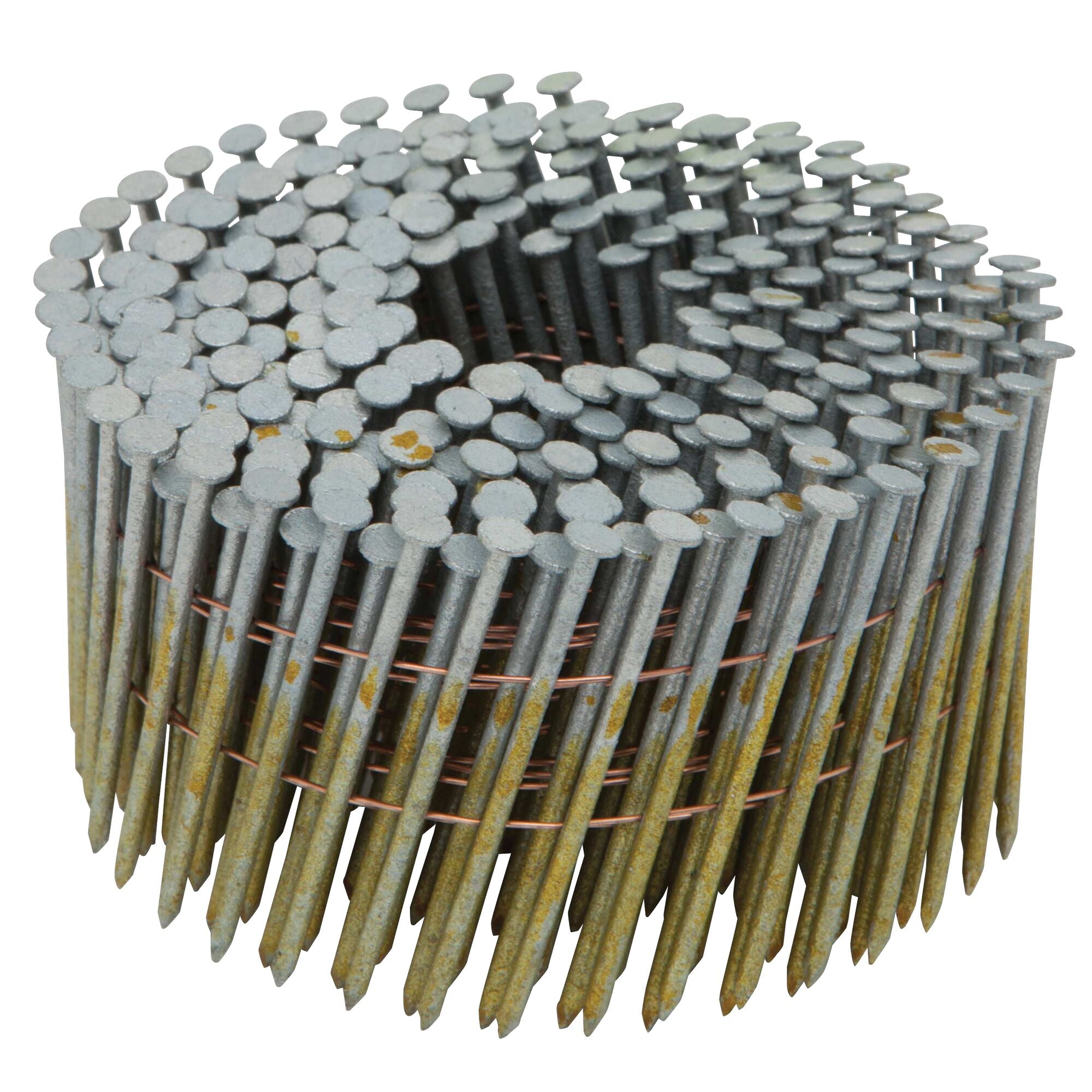 3,600Qty. 21/2" X .099 Smooth Shank 15 Degree Coil Framing Nails