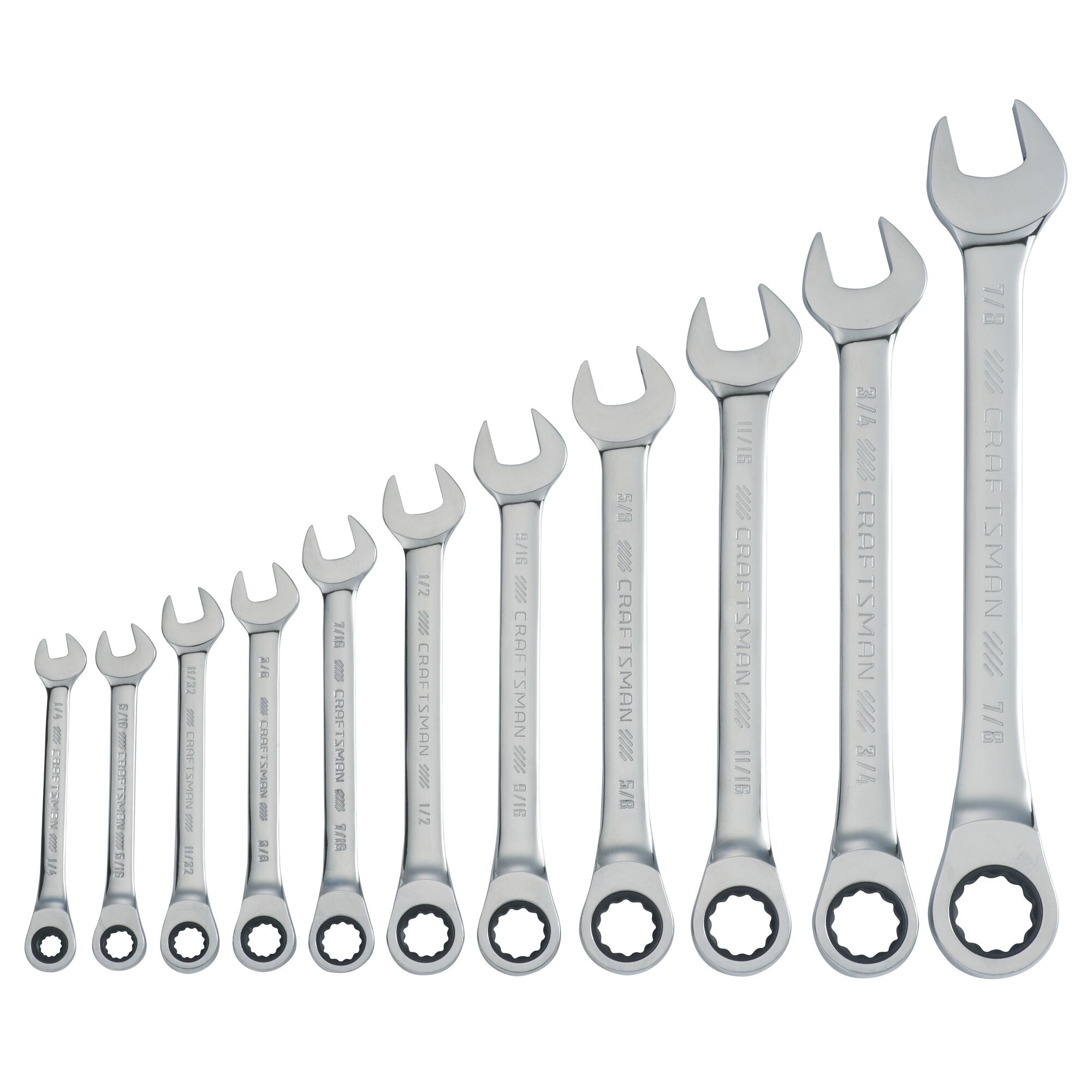 CRAFTSMAN SAE Ratcheting Combination Wrench Set (11 pc)